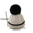 thumbnail image 4 of Lilgiuy Baby Beanie Hats Toddler Winter Hat Knitted Infant Beanies for 0-12 Months Girls Boys Novelty Pom Pom Hats, 4 of 4