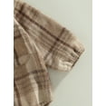 thumbnail image 6 of Baby Boys Long Sleeve Plaid Rompers Casual Button-Down Playsuit One-Piece Outfits with Pockets, 6 of 9
