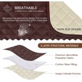 thumbnail image 3 of Housse de Sofa Inclinable, Housses de Canapé Inclinable, Housse de Canapé Inclinable à Mouvement Protecteur de Meuble avec Sangles Élastiques (3 Places Standard, Chocolat, 3 of 6