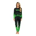 thumbnail image 2 of Grblisyd Family Pajamas For Halloween Matching Family Long Sleeve Top and Pant Loungewear Set For Women Men Kids, 2 of 4