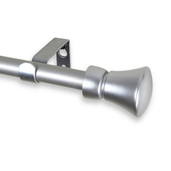 Lewis Curtain Rod 5/8 inch dia. 84-120 Inch - Satin Nickel