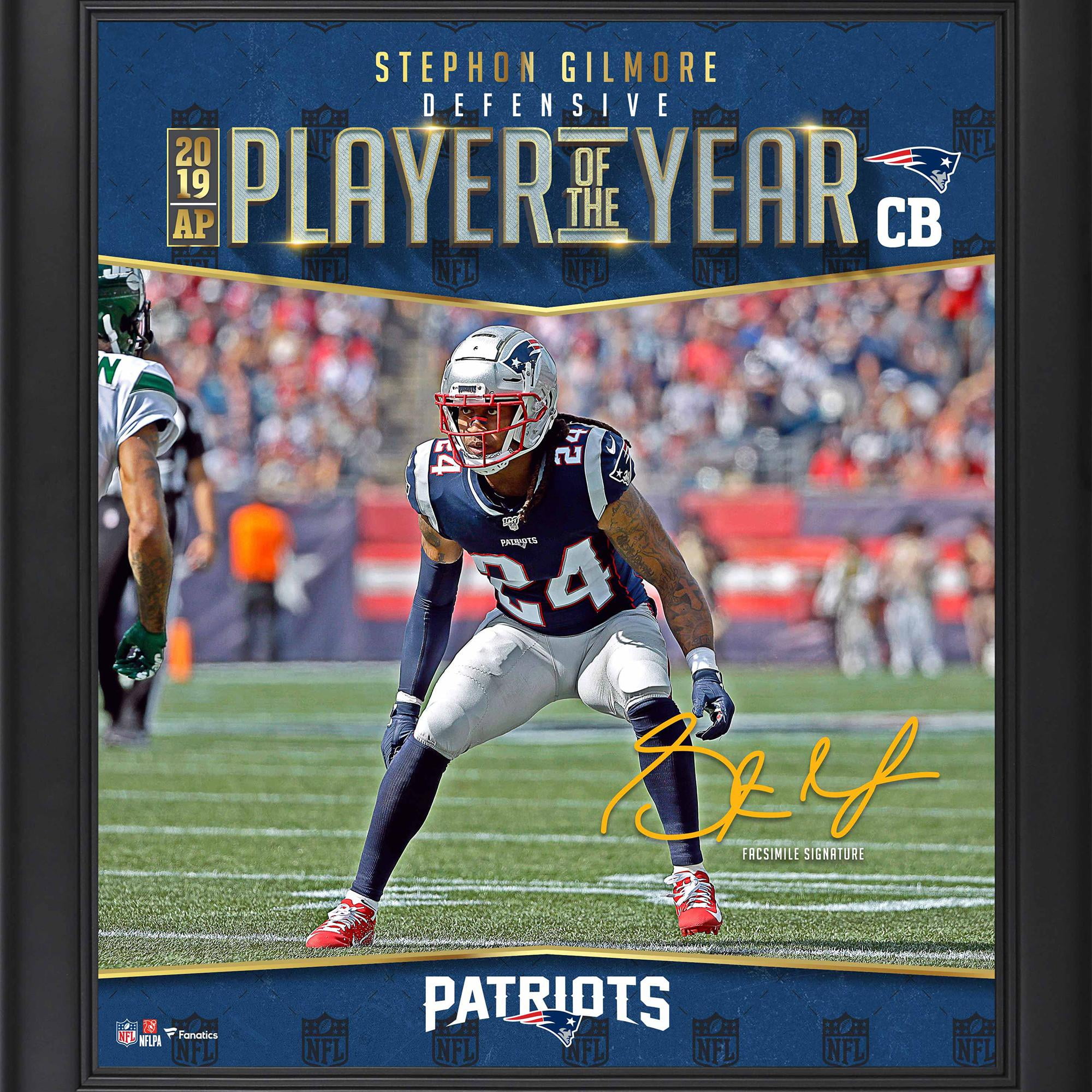 Stephon Gilmore New England Patriots 2019 Nfl Defensive Player Of The Year Framed 15 X 17 Collage Facsimile Signature Walmart Com Walmart Com