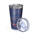 thumbnail image 2 of 16oz Tumblers Pioneer Flower Floral Print Pattern Stainless Steel Vacuum Insulated Double Wall Travel Tumbler Cups Mug with Lid and Straw,Cleaning Brush for Coffee,Tea, 2 of 4