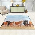 thumbnail image 3 of Coolnut Herd with Cows and Calves Lightweight Area Rugs Carpet Mats Floor Rug Home Decor for Kids Room Living Room, 63"x 48", 3 of 6