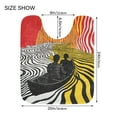 thumbnail image 5 of Yayeee Bath Rugs for Bathroom Floor Set of 2 Non Slip Fluffy Soft Absorbent Mat, Abstract Boat, 5 of 7