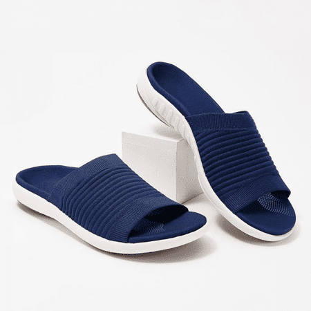 

Wish Women s Andrea Open Toe Slide Slipper with Moisture Wicking for Indoor/Outdoor Comfort and Arch Support S1969