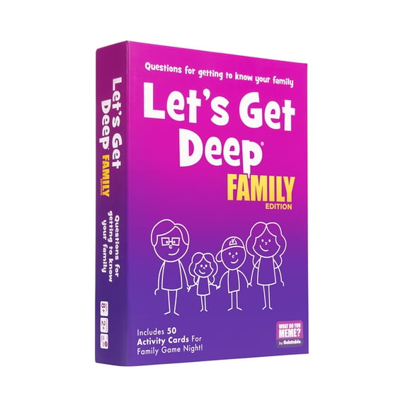 Let's Get Deep® Family Edition, Family Conversation Cards for Kids 8 , What Do You Meme?®