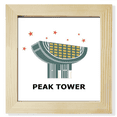 thumbnail image 1 of Hong Kong Space Museum Art Deco Fashion Square Picture Frame Wall Tabletop Display, 1 of 3