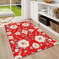 thumbnail image 3 of 1PC Floral Patterned Area Carpet Local Carpet, Lightweight Washable Easy-to-Tidy Carpet Mat Festival Gift, Suitable for Living Room, Bedroom, Dining Room, Office, Balcony, Room Accessones, 3 of 8