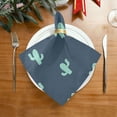 thumbnail image 3 of Coolnut Cute Cactus Cloth Napkins Set of 4 Pack, Washable Soft Table Dinner Napkins 20 inch for Kitchen, Hotel, Party, Wedding Washcloth Gift, 3 of 7