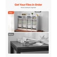 Dranite 36 Compartments MDF Literature Organizer, Adjustable Shelves ...