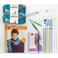 thumbnail image 6 of Eselect Knitting Bundle for Beginners - Boye Teach Yourself to Knit Kit, Bernat Softee Chunky Deep Waters Ombre Yarn, Craft Bag, Boye 12-Month Planner, Knit Needles, Carabiners & More, 6 of 7