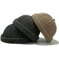thumbnail image 6 of YooGuoGuo Unisex Rolled Cuff Docker Cap Hats Brimless Beanie Sailor Cap Worker Hat for Women Men, 6 of 7