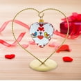 thumbnail image 2 of Valentine's Day Heart Shape Glass Christmas Ornament, 2 of 4