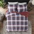 thumbnail image 5 of Tabacir 3 Piece Essentials Parkston Plaid Comforter, Matching Sham, 3M Scotchguard Stain Release Cover, Hypoallergenic All Season Bedding-Set,Full/Queen,Red, 5 of 9