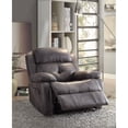 thumbnail image 2 of HomeRoots Leather-Aire, Ply, Foam,  Ashe Recliner , Gray   Microfiber, 2 of 2