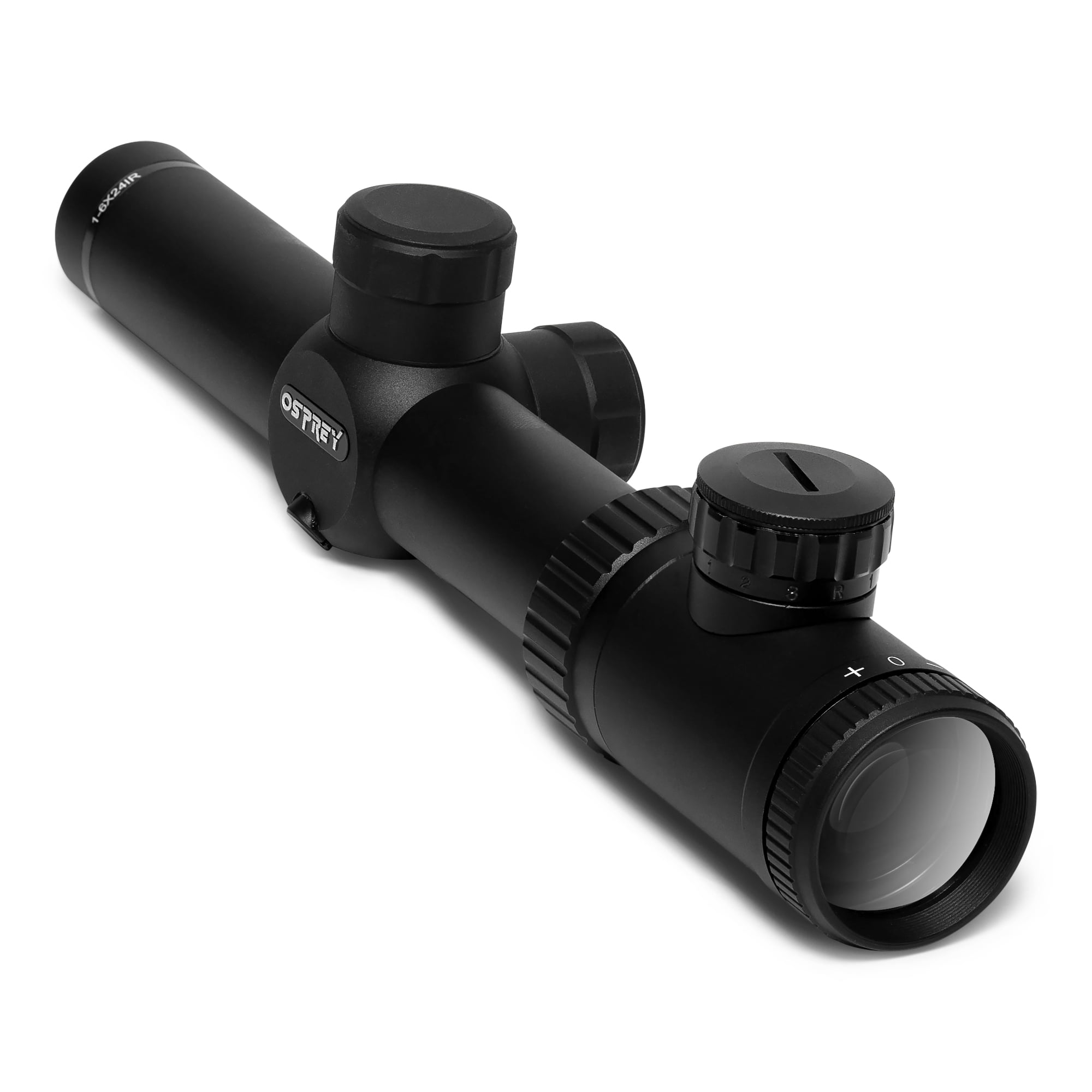 Osprey Global 1-6X24 Scope: Illuminated Rangefinder Reticle Scope, Black