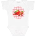 thumbnail image 3 of Inktastic Strawberries on Checkered Background Boys or Girls Baby Bodysuit, 3 of 5