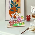 thumbnail image 4 of Kbndieu Easter Decorations Creationary Easter Puzzle Wooden Ornament Colorful Easter Rabbitss Three-dimensional Wooden Ornament, 4 of 7