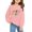 00-Pink#1412, variant on Kiijoy Girls Preppy Sweatshirt Kids Letter Print Crewneck Pullover, Beige, Sizes 3-4T