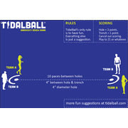 TidalBall Americas Beach Game, 6 Piece, 10 oz