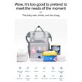 thumbnail image 7 of Aodebiao Extra Large Diaper Bag Backpack, Expandable Baby Bag with Up to 50% More Capacity - Travel Essentials Baby Bag Tote with Changing Pad, Stroller Straps & Pacifier Case - Unisex, 7 of 7