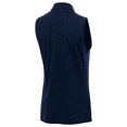 thumbnail image 3 of Women's Antigua  Heather Navy Denver Broncos Layout Sleeveless V-Neck Polo, 3 of 3