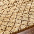 thumbnail image 4 of Hauteloom Ceron Jute Living Room, Bedroom Area Rug - Bohemian, Transitional - Light Beige, Dark Brown, Copper - 18" x 18" Sample, 4 of 6