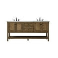 thumbnail image 3 of 72 inch double bathroom vanity in driftwood, 3 of 8
