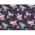 thumbnail image 2 of Zelouf Angelica Floral Print Scuba  , Sewing, DIY, Crafts Fabric by the Yard, Black/red, 7 Yard, 2 of 2