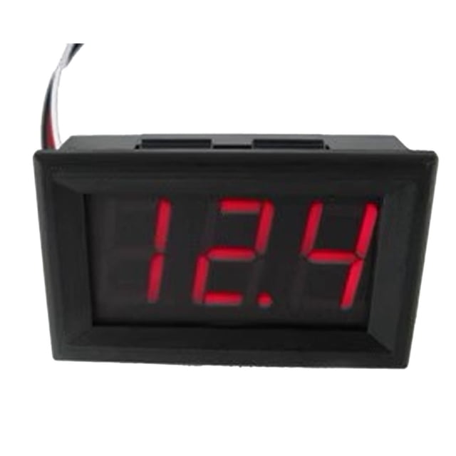 Table Numérique LED 0.56 Pouces 2 Lignes Tension DC Rouge Bleu Vert DC4.5-30V Voltmètre