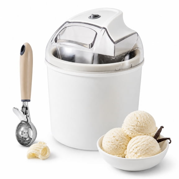 INSMART Electric Ice Cream Maker,1.5 QT Freezer Bowl for Healthy & Homemade Frozen Yogurt, Sorbet and Gelato, Mini Kitchen Appliance Ideal for Summer Desserts for Kids.