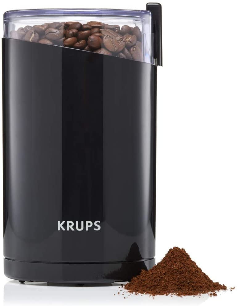 KRUPS Fast Touch Electric Coffee and Spice Grinder With Stainless Steel  Blades, Black - Walmart.com