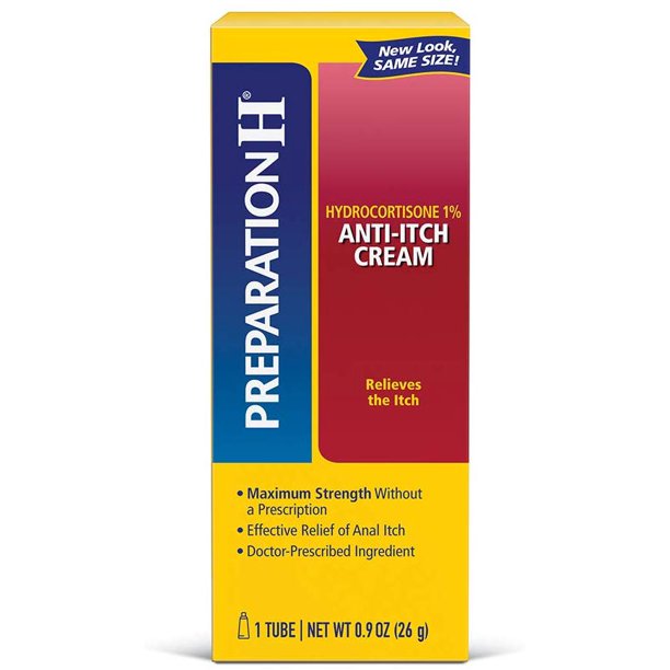 Preparation H AntiItch Cream Hydrocortisone Maximum Strength 1 0.9oz