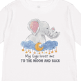thumbnail image 4 of Inktastic My Gigi Loves Me to the Moon and Back Elephant Family Boys or Girls Long Sleeve Toddler T-Shirt, 4 of 5