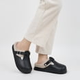 thumbnail image 7 of Ecetana Women's Fuzzy Lined Clogs Warm Slip-On House Slippers, 7 of 7