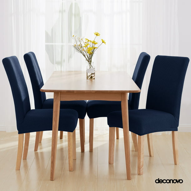 Deconovo Universal Dining Chair Covers, How To Keep Dining Chair Covers From Slipping