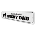 thumbnail image 4 of Husky Dad Novelty Sign, Metal Wall Decor - 4x18 inches, 4 of 4