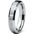 thumbnail image 2 of Metal Masters Tungsten Carbide Mens Brushed Wedding Band Anniversary Ring Comfort-Fit 4mm, 2 of 6