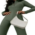 thumbnail image 4 of MesaSe Combinaison Évasée à Manches Longues Col en V pour Femmes Automne Mode Urbaine Sportswear Vert Armée L, 4 of 9