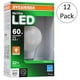 Sylvania Ultra 60W 2700K Dimmable Soft White Energy Star LED Ampoule, 12 Pack – image 1 sur 5