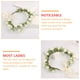thumbnail image 3 of 1 diadema de corona nupcial para novia, accesorio para el cabello para bodas en la playa (blanco, verde), 3 of 7