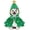 Green, variant on Pet Christmas Elf Costume with Pompoms for Small Dogs and Cats