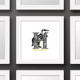 thumbnail image 5 of Gallery Pops Harry Potter - Hufflepuff Crest Stand Together Wall Art, White Framed Version, 12" x 12", 5 of 5