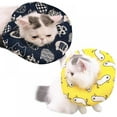 thumbnail image 4 of Adjustable Cat Recovery Collar Elizabethan Ring Soft Cone for Cat‘s Head Wound Healing Protective Cone After Surgery Elizabethan Collars for Pets Kitten and Small Dogs, 4 of 7