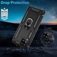 thumbnail image 4 of Samsung Galaxy A42 5G Case, with HD Screen Protector, Dual Guard Protection Series Case with Portable Magnetic Ring Stand for Samsung A42 5G, Black, 4 of 14