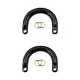 thumbnail image 3 of Segolike 2x2Pcs Purse Handles DIY Bag Strap with Metal Buckles Handbag Handles Black Gold Buckle, 3 of 8