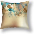 thumbnail image 3 of Fundas de almohada decorativas modernas para sofá, juego de 4, de mármol verde esmeralda de 18 x 18 pulgadas, cojines de terciopelo con textura de mármol única para sala de estar, 3 of 7