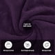 thumbnail image 4 of Juego de toallas de baño MOONQUEEN de microfibra de secado rápido, paquete de 2 unidades, color morado, 4 of 7