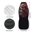 thumbnail image 6 of Uourmeti Skull Rose Design Car Seat Cover Soft Durable Front Car Seat Cover, Breathable Stretchy Compatible with Automobile Truck Cars, 6 of 6